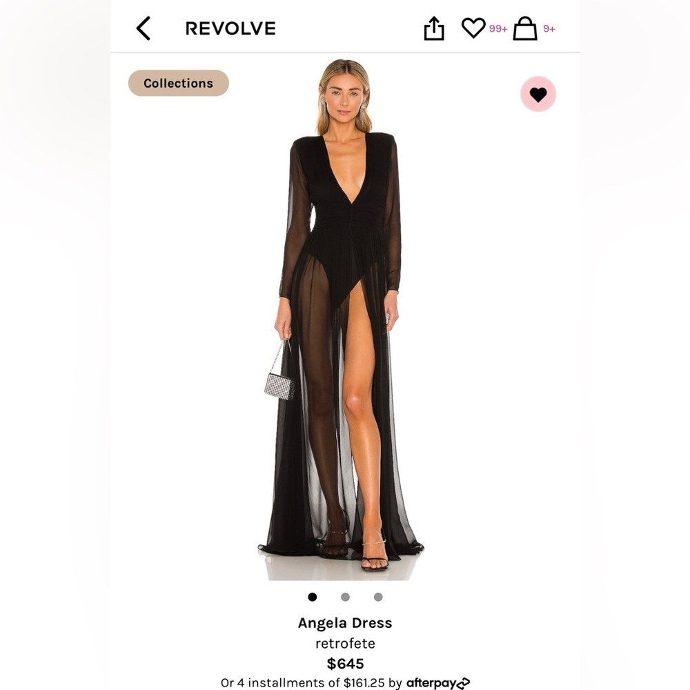 Retrofete Angela Silk Chiffon Dress